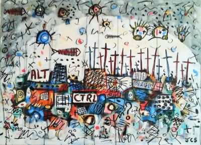 peinture sur toile contemporaine