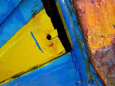 Photographie cimetière de bateaux Ile de Berder