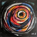 toile abstraite acrylique contemporaine