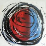 peinture moderne acrylique couleur