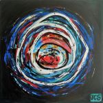 oeuvre picturale abstraite peinture acrylique