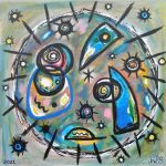 acrylique abstraite contemporaine